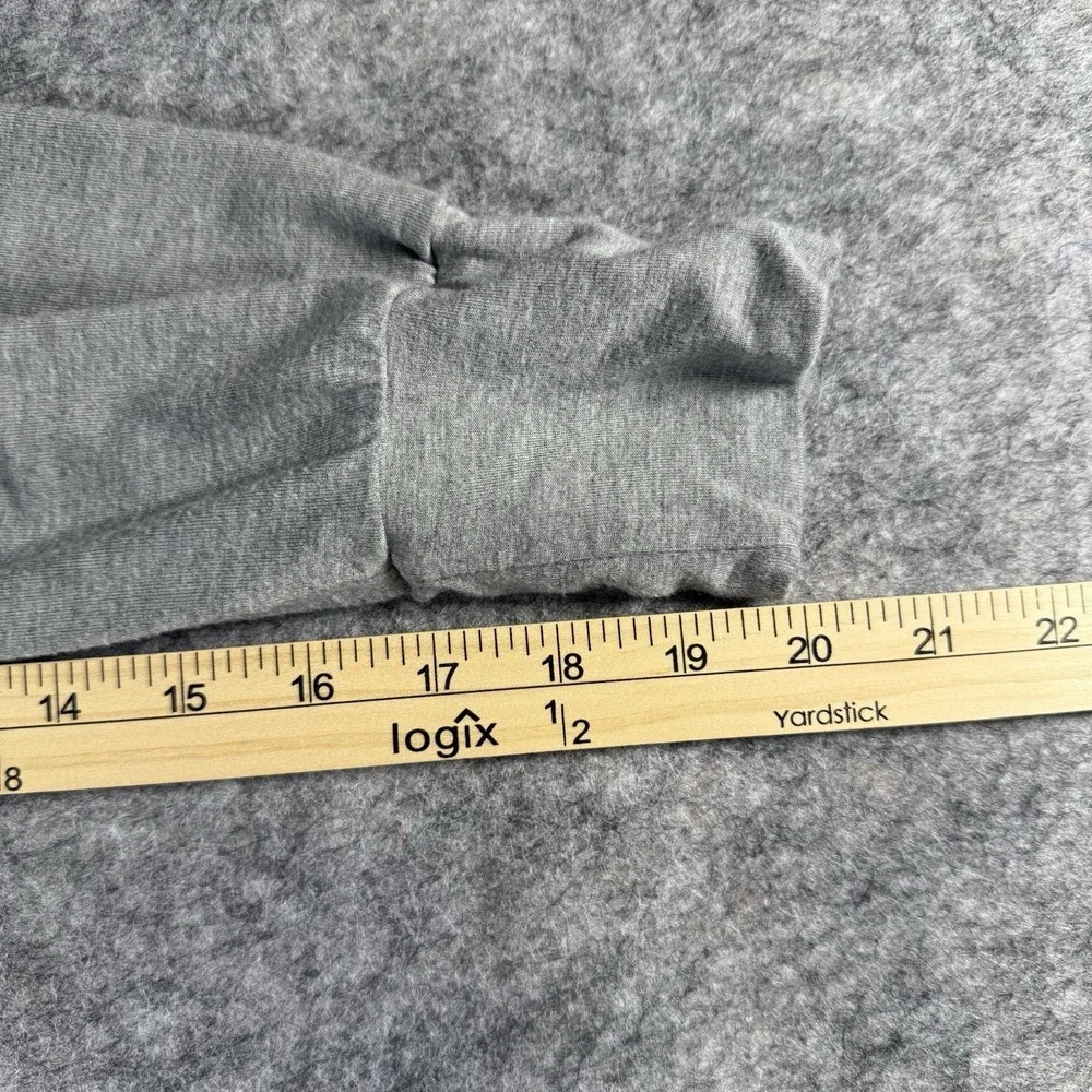 Nike Sportwear Womens Tee Shirt Size L  Gray Oversized Rayon/viscose Long Sleeve